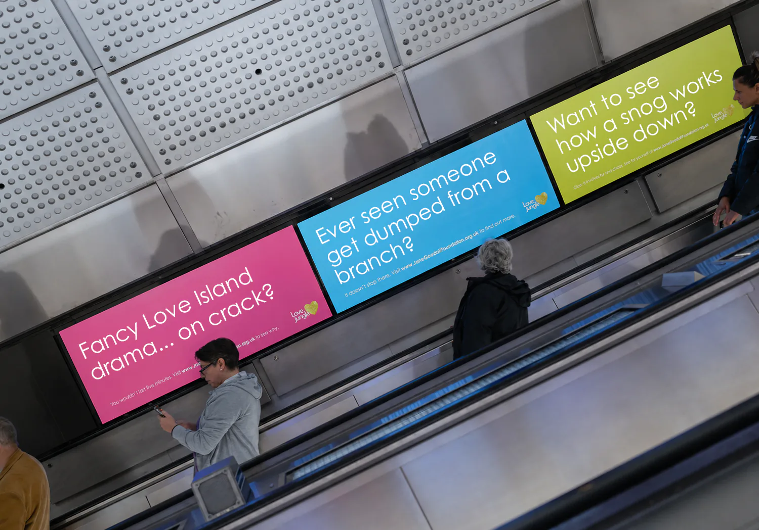 Love Jungle escalator panels