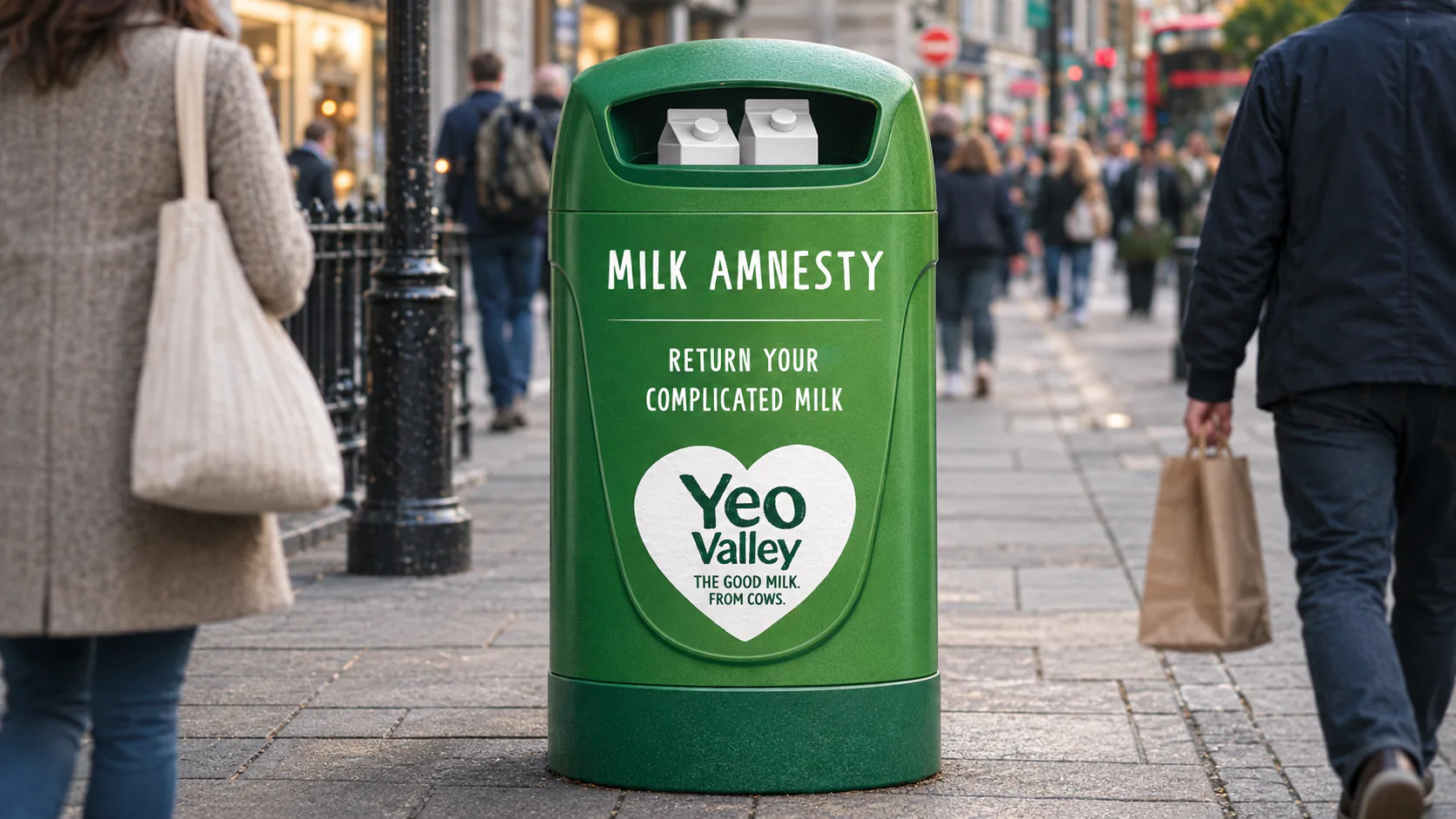 Yeo Valley Milk Amnesty bin: Return your complicated milk